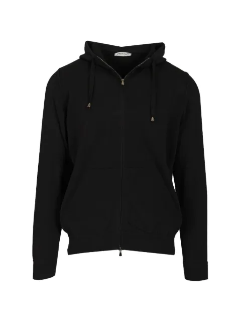Al Duca D’Aosta 1902 zip-fastening drawstring hoodie Black FH1ML2AT