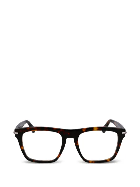 Ferragamo Eyewear tortoiseshell-effect square-frame glasses Brown SF3015242