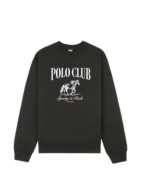 Sporty & Rich graphic-print sweater Black ST07165261BA02