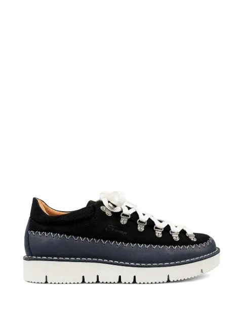 Fracap contrast-stitch lace-up boots Black MMF123INDIAN