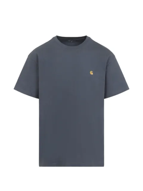 Carhartt WIP Chase logo-embroidered T-shirt Blue I026391