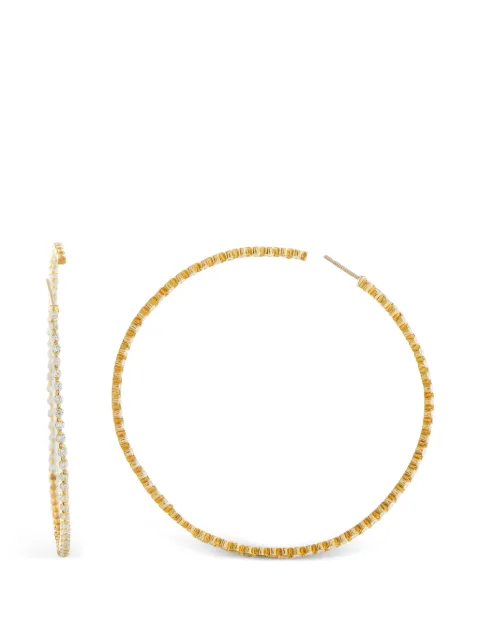 LB Exclusive diamond hoop earrings Gold MF10050726