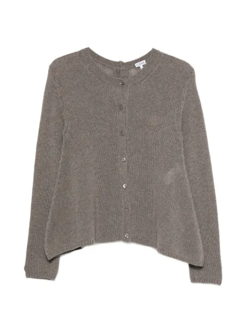 LOEWE Anagram-embroidered cashmere cardigan Grey S359Y16KAJ