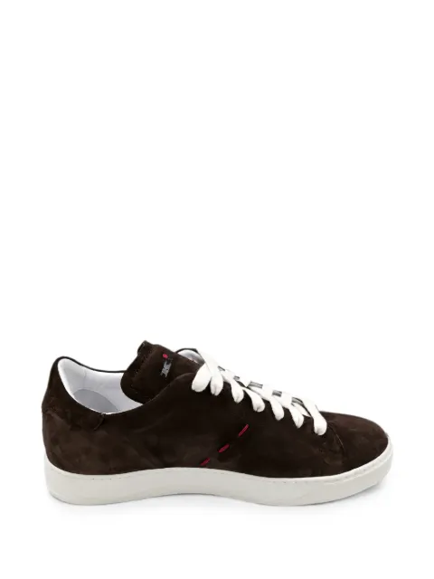 Kiton suede-finish sneakers Brown USSA421N014120