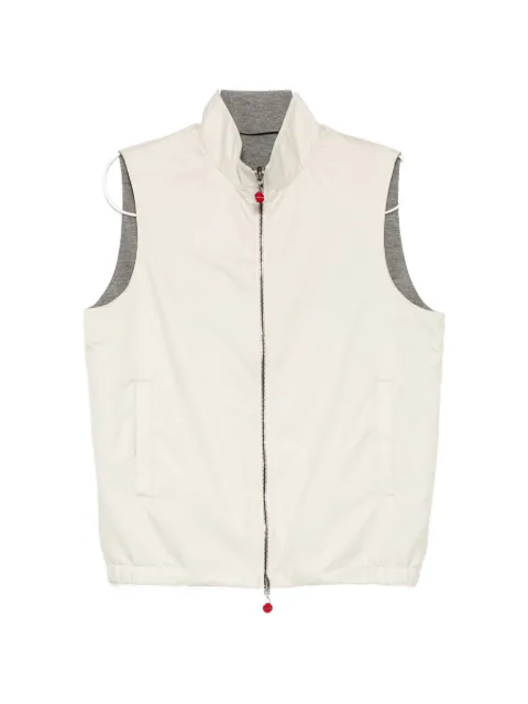 Kiton reversible sleeveless blouson Neutrals UW2305V0820H04004