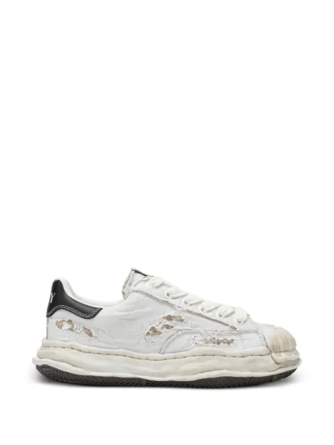 Maison MIHARA YASUHIRO Blakey OG Sole Ripped lace-up sneakers White A16FW729CO