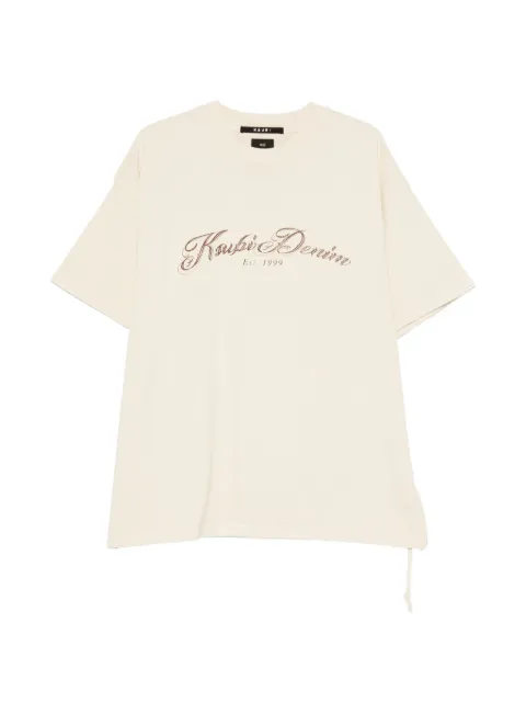 Ksubi Life Ekcess logo-print short-sleeve T-shirt Neutrals MSP26TE034