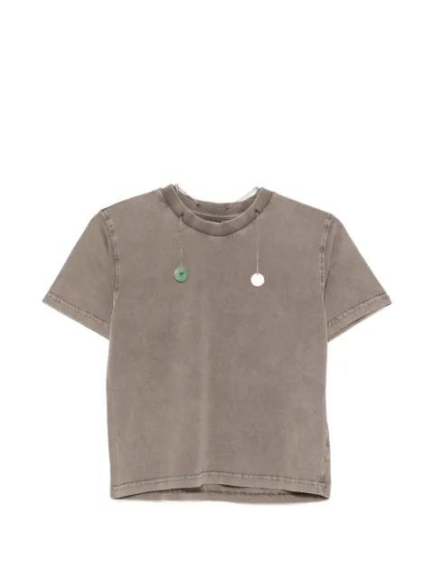Ottolinger Double Luck Chain T-shirt Brown 11510921501