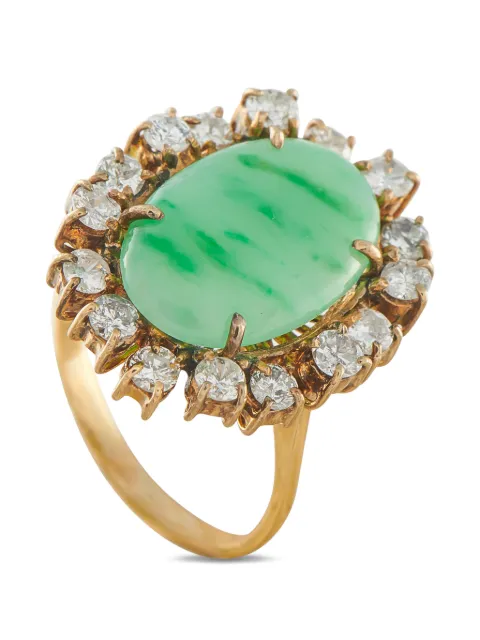 LB Exclusive jade and diamond ring Gold MF24050626