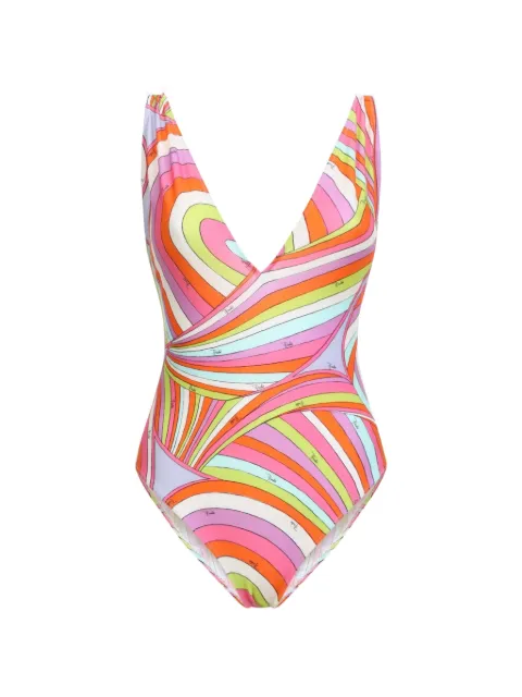 PUCCI Iride print swimsuit Pink 6HMC016H875