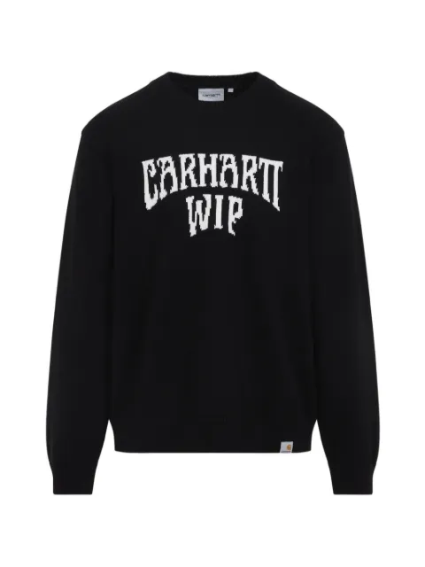 Carhartt WIP Deck logo-intarsia sweater Black I036847