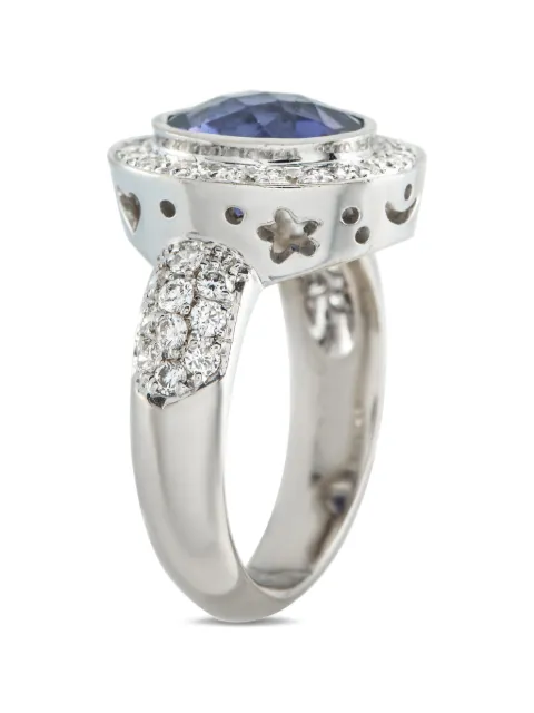 LB Exclusive iolite and diamond ring Silver MF24050426
