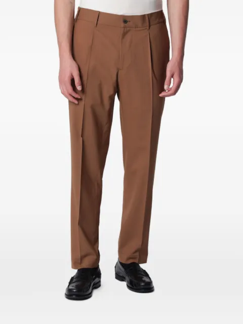 Santaniello Irno pleated trousers Brown E2989WO