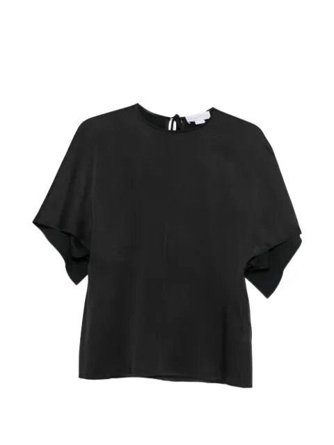Stella McCartney cape-sleeve back-tie top Black 6T03013FU302
