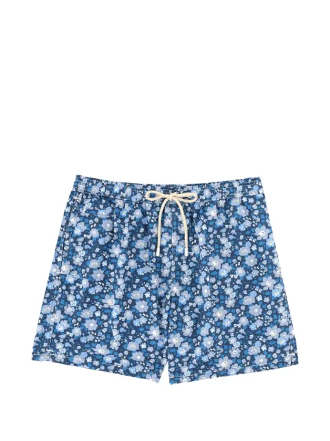 MC2 Saint Barth floral-print drawstring swim shorts Blue LIG0003