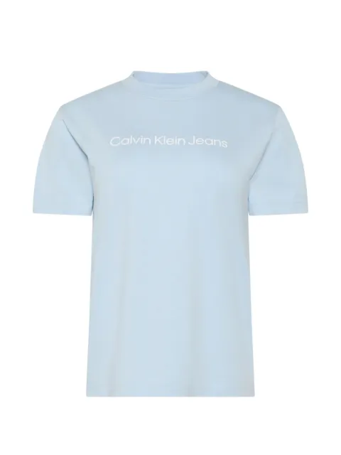Calvin Klein logo-print T-shirt Blue LV047C912GC1O