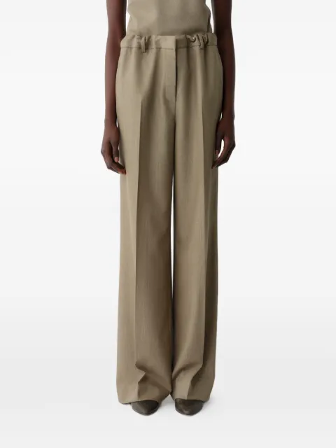 Calvin Klein pressed-crease wide-leg trousers Neutrals LV0VY0S400ZBK