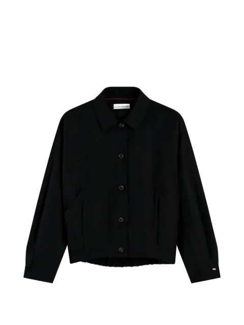 Tommy Hilfiger elasticated-hem button-up jacket Black WW0WW50095BDS