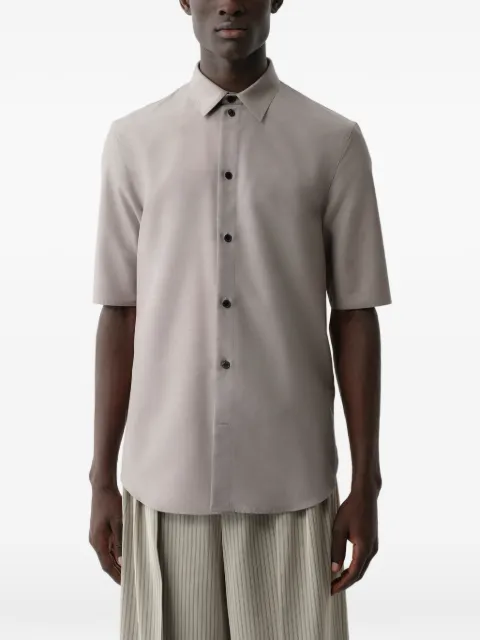 Calvin Klein short-sleeve button-up shirt Grey LV0VX00502PBQ