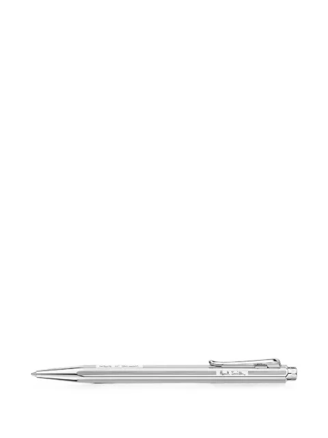 Caran d'Ache x Paul Smith logo-engraved ballpoint pen Silver 8902344