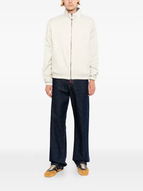 Kiton zip-up high-neck jacket Neutrals UW2306V0820H04001