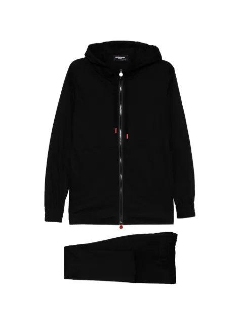 Kiton zip-up hooded track set Black UMJ0003K06R4913000