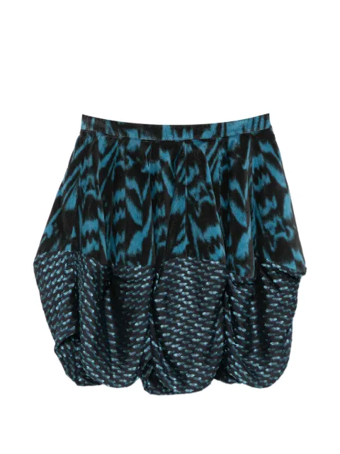 Kiko Kostadinov ikat-print mini skirt Black KKWSS26SK0371