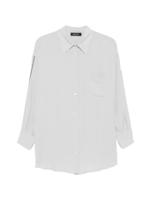 Fabiana Filippi chain-embellished long-sleeve shirt Grey CAD266F301L775