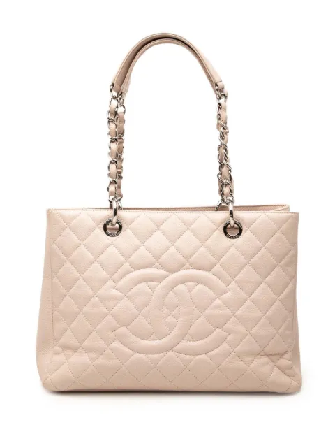 CHANEL Pre-Owned 2013-2014 Caviar Grand Shopping tote bag Pink XJPR4H5DEAJ4706N