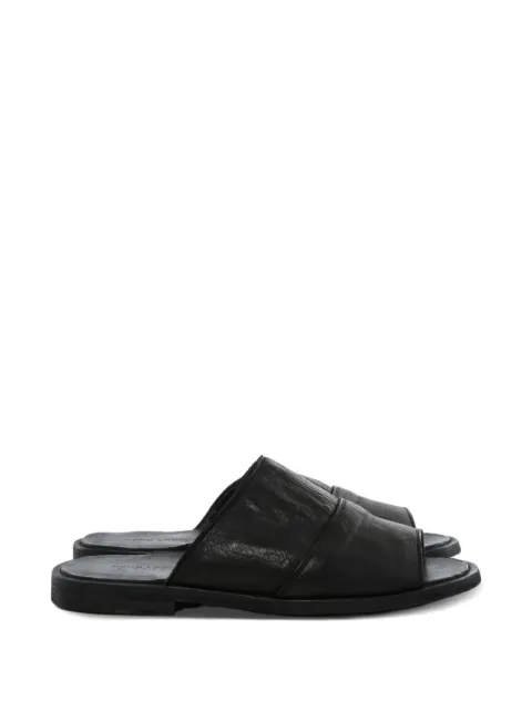Ziggy Chen crinkled-finish leather sandals Black 0M2613001