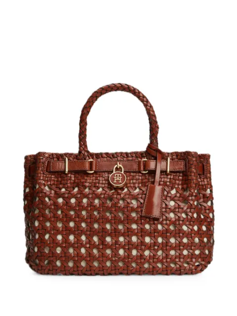 Tommy Hilfiger American Icon leather tote bag Brown AW0AW18734