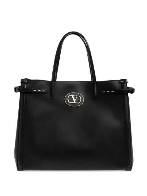 Valentino Garavani VLogo leather tote bag Black WB0R19YYQ