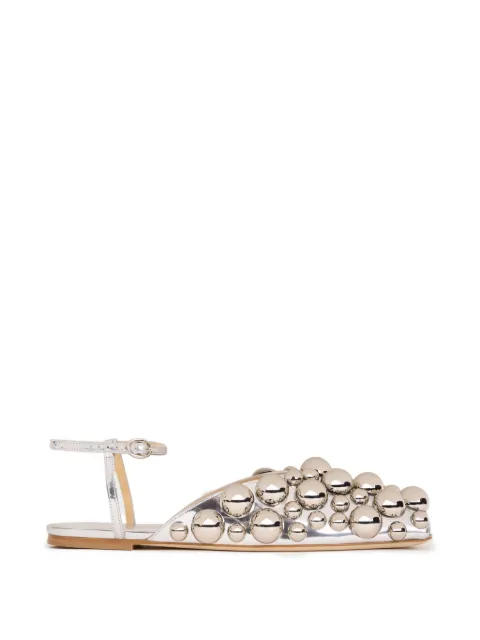 A.W.A.K.E. Mode Vivian embellished sandals Silver SS26SH17