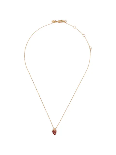 Kate Spade strawberry-pendant crystal-embellished necklace Gold KO926