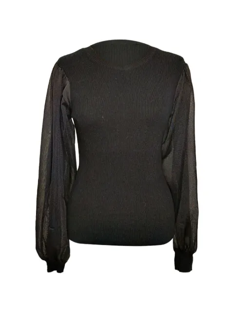 Ulla Johnson Sabrina puff-sleeve sweater Black RFCPUGBCL744703W