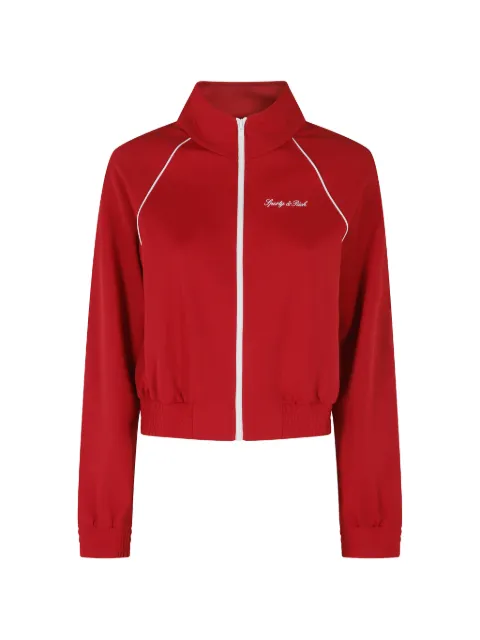Sporty & Rich logo-embroidered raglan-sleeve sweater Red JA066710326RE33098