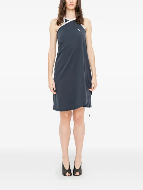 FAÇON JACMIN Roisin Crossing wrap dress Blue ROISINCROSSINGDRESS