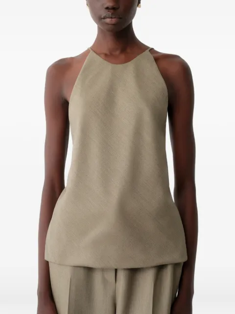 Calvin Klein open-back halterneck top Neutrals LV0VY0W506ZBK