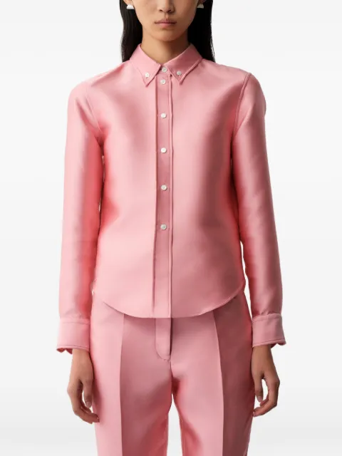 Calvin Klein button-down long-sleeve shirt Pink LV0VY10509TBR
