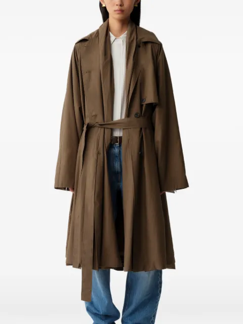 Calvin Klein belted storm-flap trench coat Brown LV0VY10200PAR