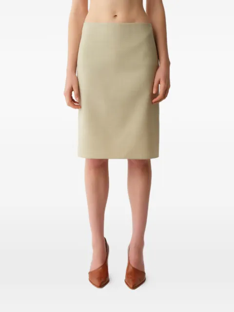 Calvin Klein rear-slit skirt Neutrals LV0VY0W709RLV
