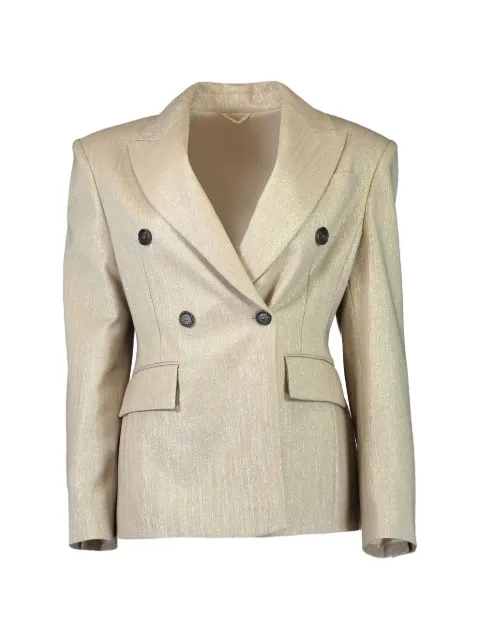 Brunello Cucinelli double-breasted blazer Neutrals MG5177241PC1083