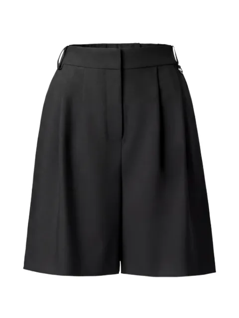 VIKTORIA & WOODS Granger pleated tailored shorts Black W4345