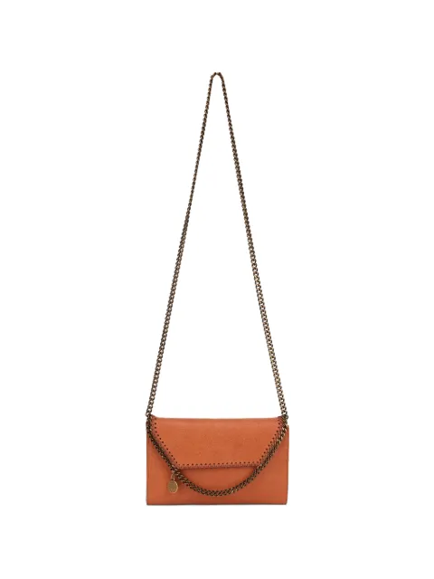 Stella McCartney Falabella whipstitch-trim shoulder bag Orange 581238WP0735