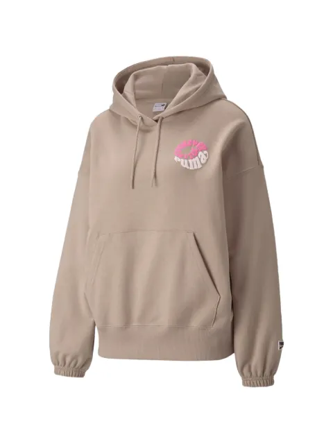 PUMA Downtown graphic hoodie Neutrals 53167442