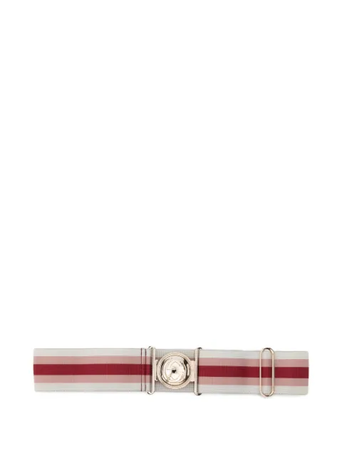 Gucci Pre-Owned 2000s Interlocking G striped belt Neutrals GU180BPR
