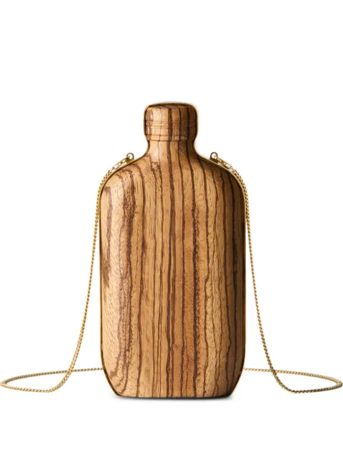 Calvin Klein bottle-shaped wood shoulder bag Brown LV0VY03633Y06