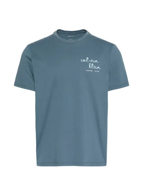 Calvin Klein logo-print T-shirt Blue LV04RG837GCEG