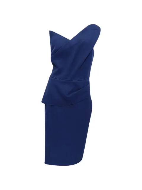 Roland Mouret One-shoulder midi dress Blue RFCPUGBCL745079W