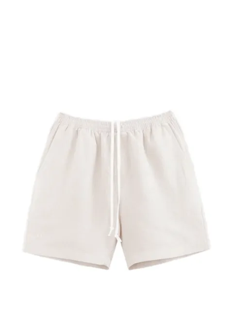 TRUE TRIBE drawstring-waist linen shorts Neutrals NEATTERRALINENIVORY